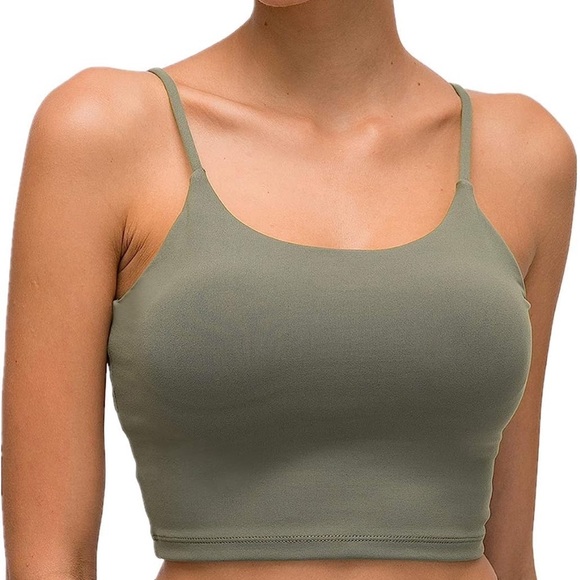 Lemedy Women Padded Sports Bra Fitness Workout Running Shirts Yoga Tank Top - Picture 1 of 7